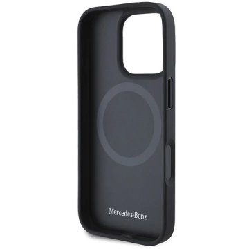 Etui Mercedes do iPhone 16 Pro Max 6.9" Beżowy Hardcase MB Textured and Plain Leather MagSafe