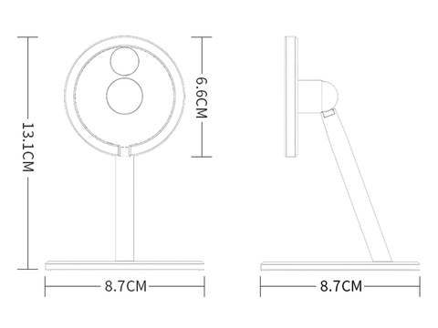 Тримач підставка для зарядного пристрою Qi MagSafe для настільного Alogy для iPhone 12 13 14 Silver