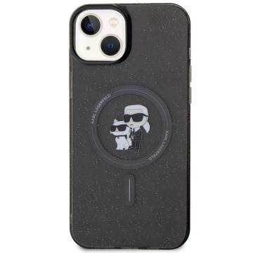Karl Lagerfeld KLHMP15SHGKCNOK case for iPhone 15 6.1" black/black hardcase Karl