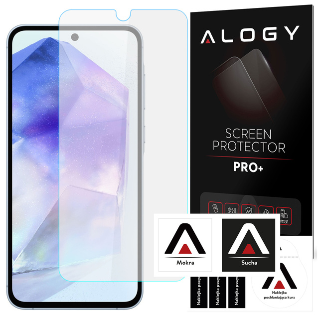 Gehärtetes Glas für Samsung Galaxy A35/A55 5G Displayschutzglas 9H Alogy Pro