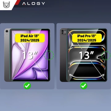 Gehärtetes Glas für Apple iPad Air 13" 6. Generation 2024 / iPad Pro 13" 7. Generation 2024 Alogy Displayschutzfolie Pro 9H