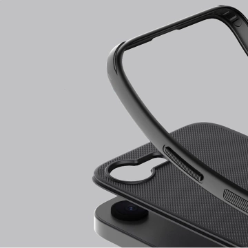 iPhone 16e Hülle Nillkin Frosted Shield Pro MagSafe Schwarz