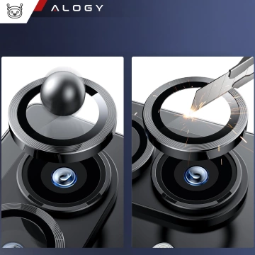 Sklo pro Samsung Galaxy S24 Ultra kryt objektivu fotoaparátu Objektiv fotoaparátu Alogy Lens Protector PRO Ochranný kryt