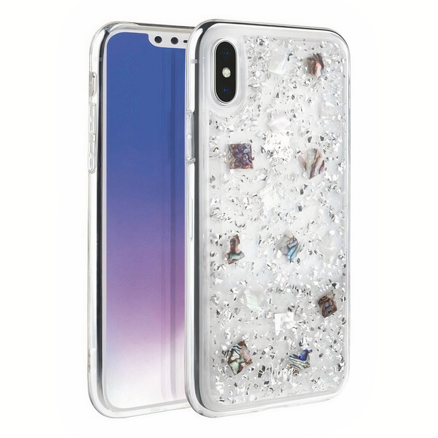 UNIQ etui Lumence Clear iPhone Xs Max срібний/Періввінкл срібний