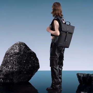 Bange Waterproof Backpack for Laptop 15.6" City Travel 43x30x18 cm for Work Airplane Men's Women's Black