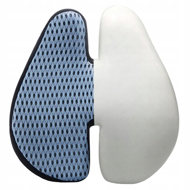 Orthopedic pillow Lumbar memory foam remembering the layout for a chair for a back for a chair for a desk for a car Blue