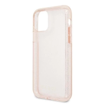 Guess GUHCN65PCGLPI iPhone 11 Pro Max Różowy/ružové pevné puzdro Glitter