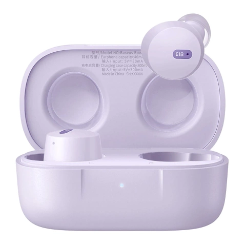 Бездротові навушники Baseus Bowie E18 TWS ENC IPX4 - фіолетові