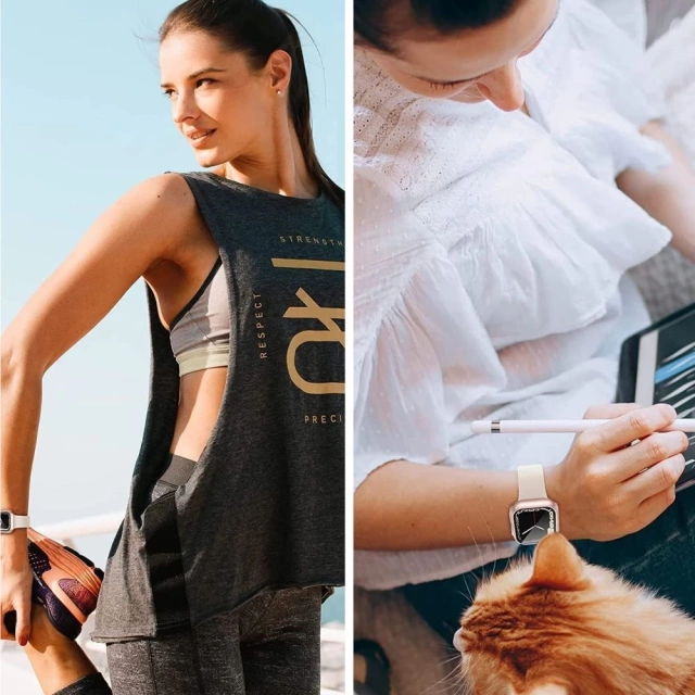 Захисний чохол Defense360 для Apple Watch 4 / 5 / 6 / se (44mm) Titanium/orange