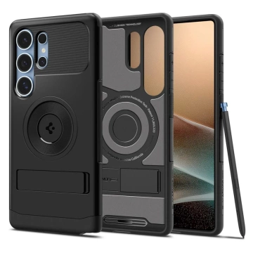 Etui für Samsung Galaxy S25 Ultra Schwarz Spigen Slim Armor Mag MagSafe