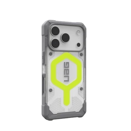 Etui do iPhone 17 Pro UAG Pathfinder Clear MagSafe Szaro-Neonowe