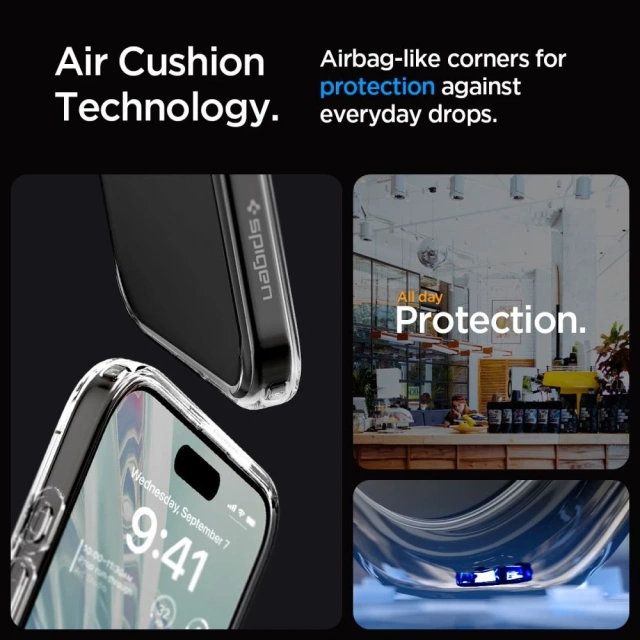 Etui Spigen Ultra Hybrid для Apple iPhone 15 Pro Frost Clear
