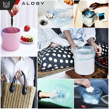 Garbage bags small mini colorful mix of colors 6 rolls x15 bag set 3L [90pcs] Alogy