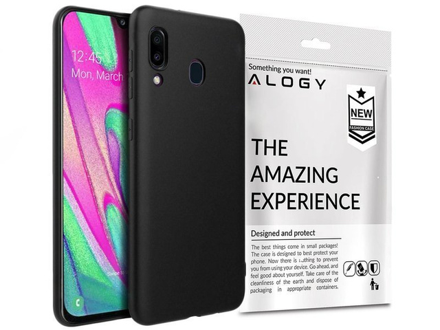 Alogy slim case silikonové pouzdro pro Samsung Galaxy A40 černé