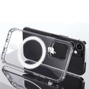MagSafe Ultra Slim Alogy Case for iPhone 12/ Pro Qi Chargers Clear Glass