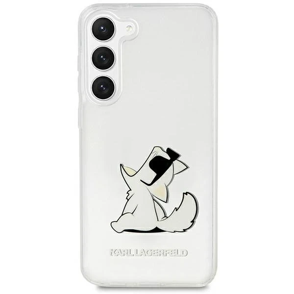 Karl Lagerfeld KLHCS23MCFNRC protective phone case for Samsung Galaxy S23 Plus S916 transparent hardcase Choupette Fun