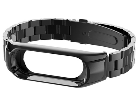 Náramok Alogy Stainless Steel pre Xiaomi Mi Band 5 Black