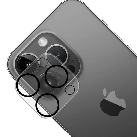 Kryt objektívu pre Apple iPhone 15 Pro/15 Pro Max - 3mk Lens Pro Full Cover