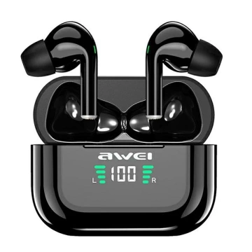 AWEI Bluetooth 5.1 T29P TWS kabellose Kopfhörer-Dockingstation Schwarz