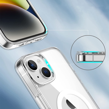 Etui do MagSafe Ultra Slim Mag Alogy do Qi do Apple iPhone 14 Plus Przezroczyste