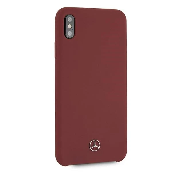Mercedes MEHCI65SILRE protective case for Apple iPhone XS Max red/red hardcase Silicone Line