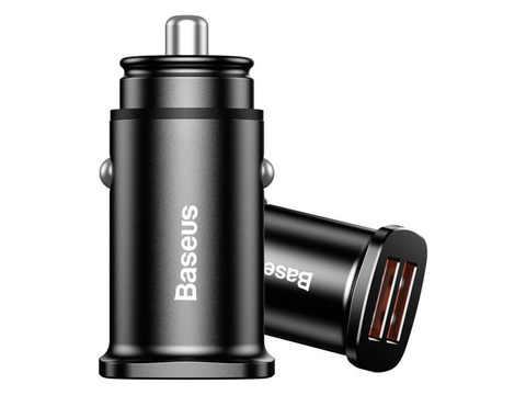 Baseus QC 2x USB 30W ultrarýchla autonabíjačka čierna