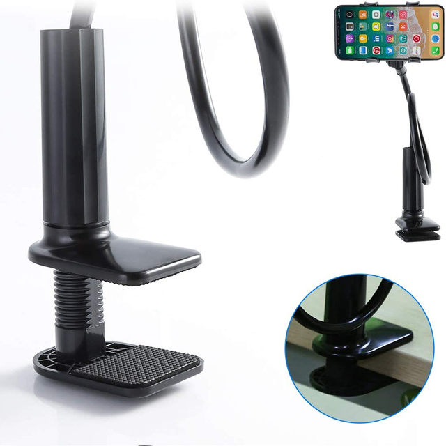 Alogy Flex Holder with Desktop Clip Flexible Tripod Universelle Telefonhalterung / Schwarz