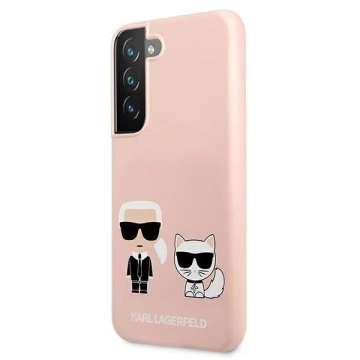 Karl Lagerfeld KLHCS22MSSKCI S22 S906 жорсткий чохол світло-рожевий / світло-рожевий Silicone Ikonik Karl