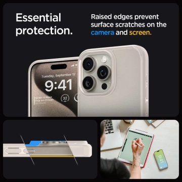 Etui Spigen Ultra Hybrid для Apple iPhone 15 Pro Natural Titanium