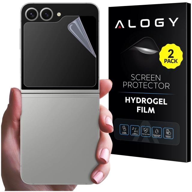 2x Folia "MATOWA" do Samsung Z Flip 6 Hydrożelowa Alogy HydroSkin Matte Pro™ na ekran do etui "BEZ ODCISKU PALCÓW"