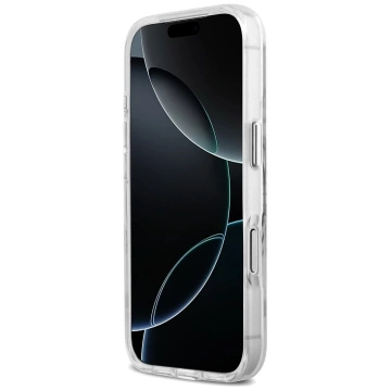 Etui Guess Metal Outline MagSafe na iPhone 17 Pro - Srebrne