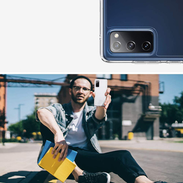 Чохол Spigen Ultra Hybrid для Samsung Galaxy S20 FE Crystal Clear.Alogy Full glass