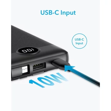 Powerbanka Externí baterie VEGER C10 - 10 000mAh (Micro Type C Lightning 8-pin) černá (W1116)