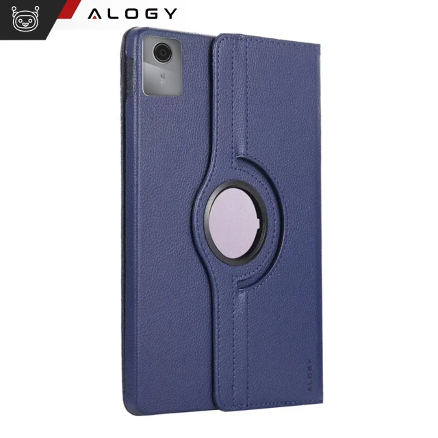 Case 360 für Lenovo Tab M11 10,95 Zoll TB330FU / TB330XU / TB331FC Drehbares Cover Tablet Flip Cover Case Alogy Marineblau