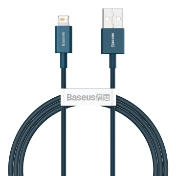 Кабель USB до Lightning Baseus Superior Series, 2.4A, 1m (niebieski)