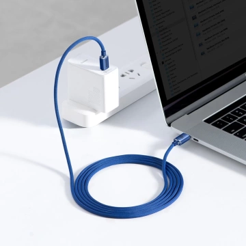 Baseus Crystal Shine Series Kabel USB-Kabel für schnelles Aufladen und Datenübertragung USB Typ C - USB Typ C 100W 2m blau (CAJY000703)