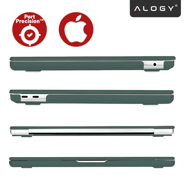 Pouzdro pro Apple MacBook Air 13 / 13,3" 2018–2021 (M1 A2337/A2179/A1932) – Flexibilní, matné ochranné pouzdro, lehké a odolné – Alogy AirGuard™ Green
