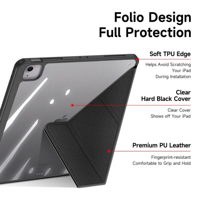 Protective case with stylus holder for iPad Air 13 (2024) DUX DUCIS Magi black