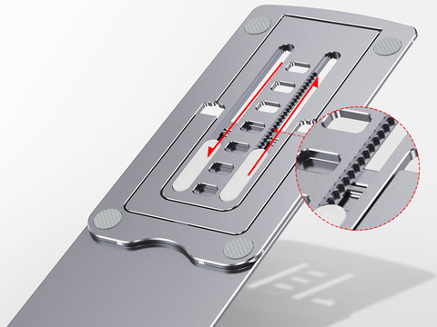 Регульована підставка для телефону Alogy Складна настільна підставка срібляста