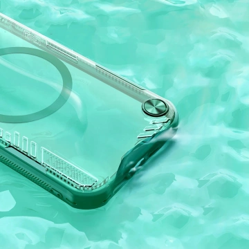 Чохол для iPhone 16e Nillkin Iceblade MagSafe Stand зелений