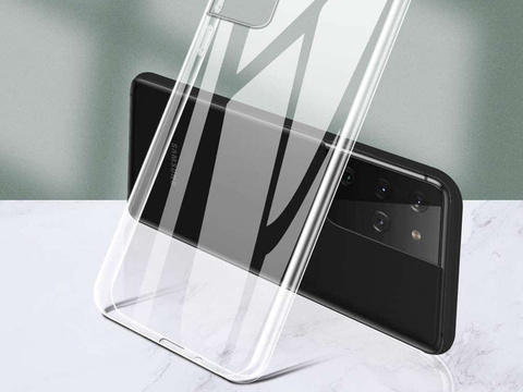 Alogy silikonové pouzdro kryt pouzdro pro Samsung Galaxy S21 Ultra transparentní