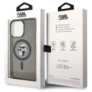 Karl Lagerfeld KLHMP15XHGKCNOK iPhone 15 Pro Max 6,7" černý/černý pevný obal Karl