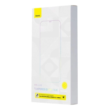 Tvrzené sklo 0,3 mm Baseus Crystal pro iPhone 14 Plus/13 Pro Max (2ks)