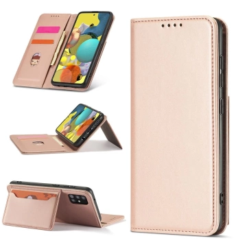 Magnet Card Case Case pro Samsung Galaxy A13 5G Pouch Wallet Card Holder Pink