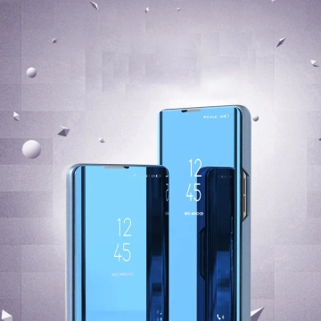 Flipový kryt Clear View Case pre Samsung Galaxy A73 modrý