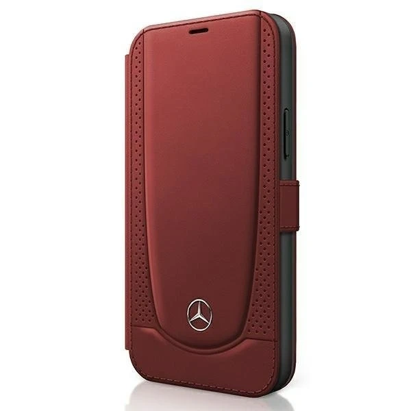 Ochranné puzdro Mercedes MEFLBKP12SARMRE pre Apple iPhone 12 Mini 5,4" červená/červená kniha Urban Line