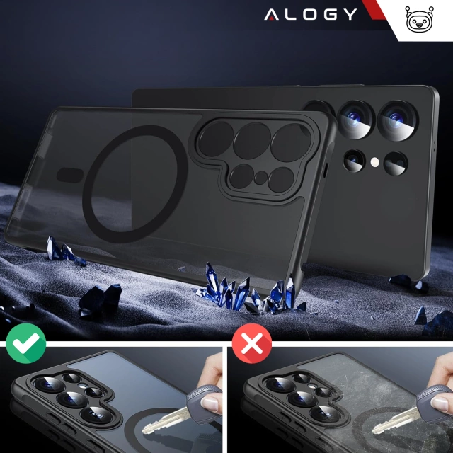 Чохол для Apple iPhone 16 Pro Max Alogy Anti-Shock Hybrid Case for MagSafe Transparent