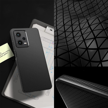 Etui na telefon Spigen Liquid Air obudowa ochronna do Xiaomi Redmi Note 12 Pro 5G / Poco X5 Pro 5G Matte Black