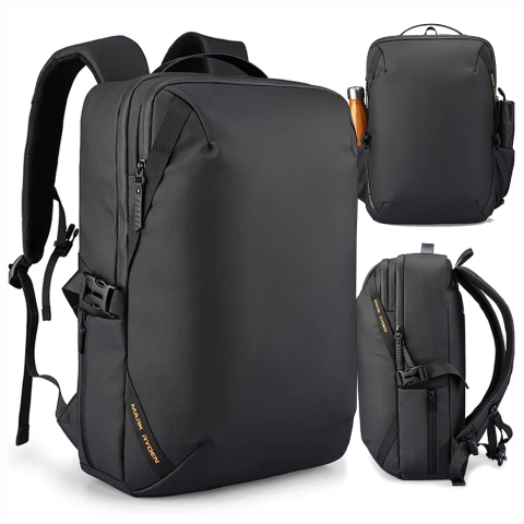Plecak Podróżny Mark Ryden na Laptopa 15.6", Wodoodporny, Pojemny 21L, z Brelokiem na Klucze i Gwizdkiem 44 × 29 × 17 cm – Czarny