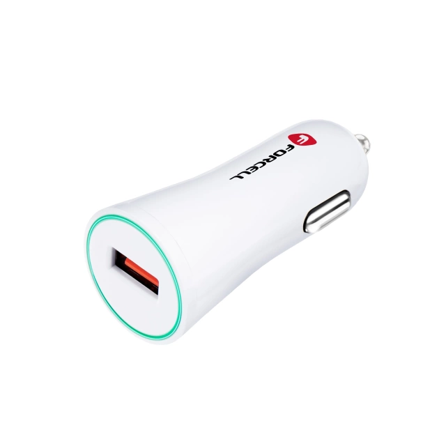 Autonabíjačka Forcell Quick Charge 3.0 2.4A biela